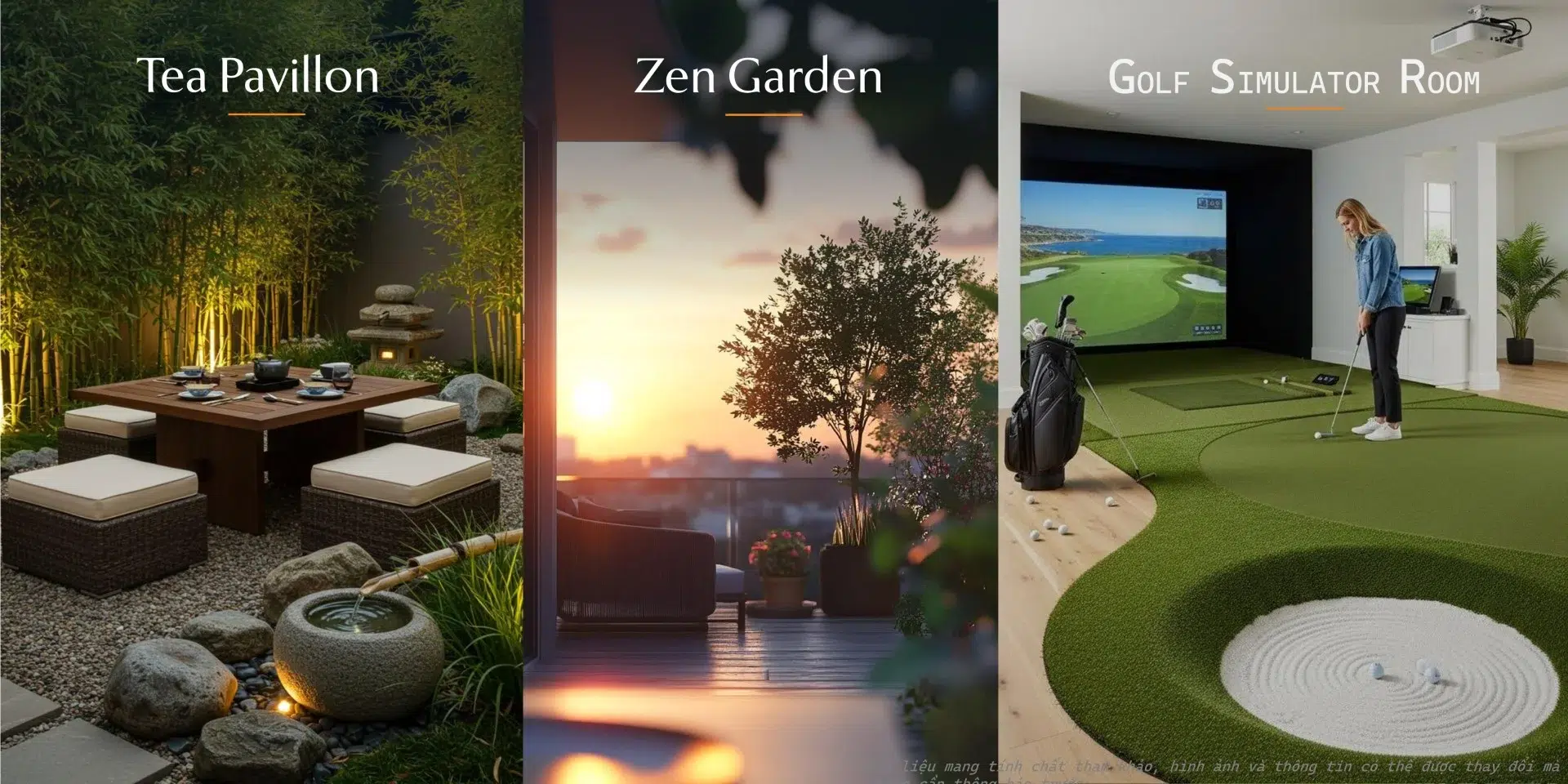 Không gian xanh và sân golf tại Imperia Green Paradise