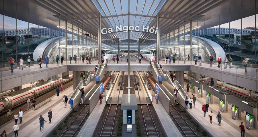 Phối cảnh nhà ga Ngọc Hồi