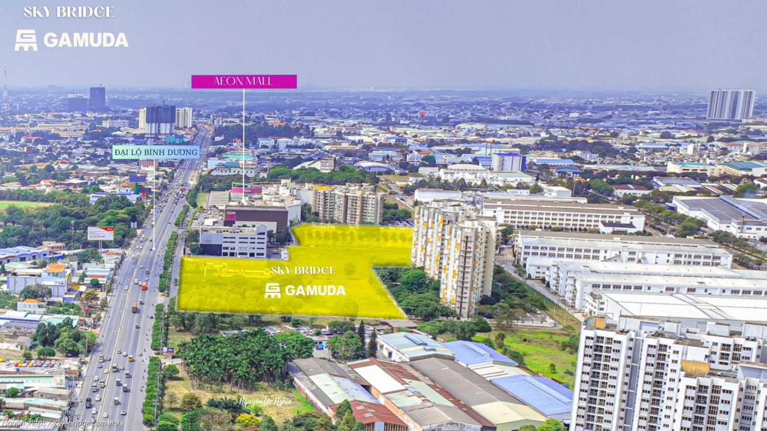 Phối cảnh tổng thể dự án Norton Park Gamuda Land tại Thuận An, Bình Dương
